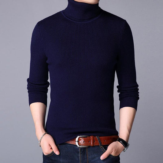 Ribbed Plain Highneck