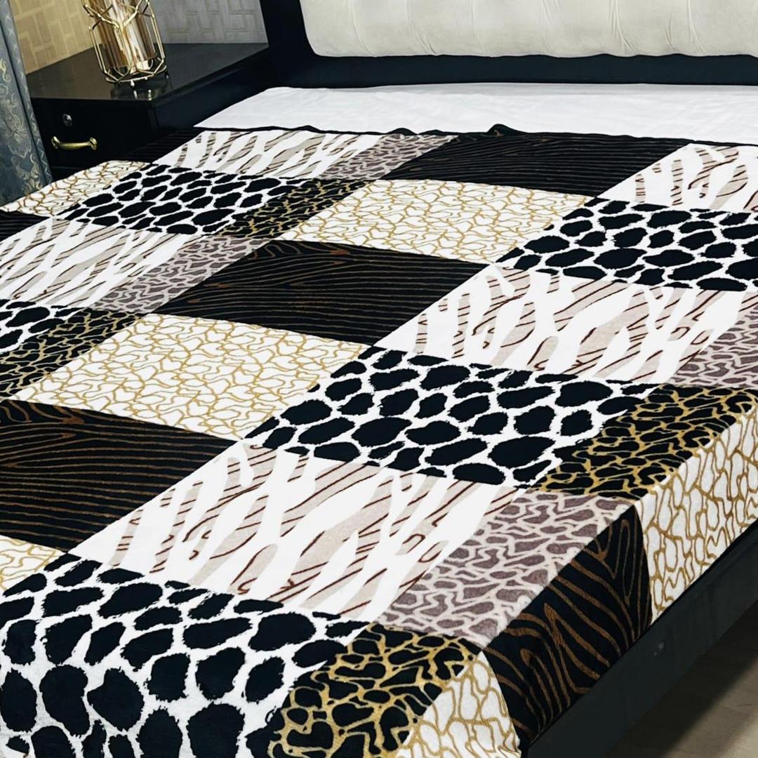 Fleece Printed Double Bed Blanket