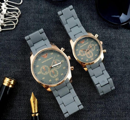 Couple's Chronograph Watch Set