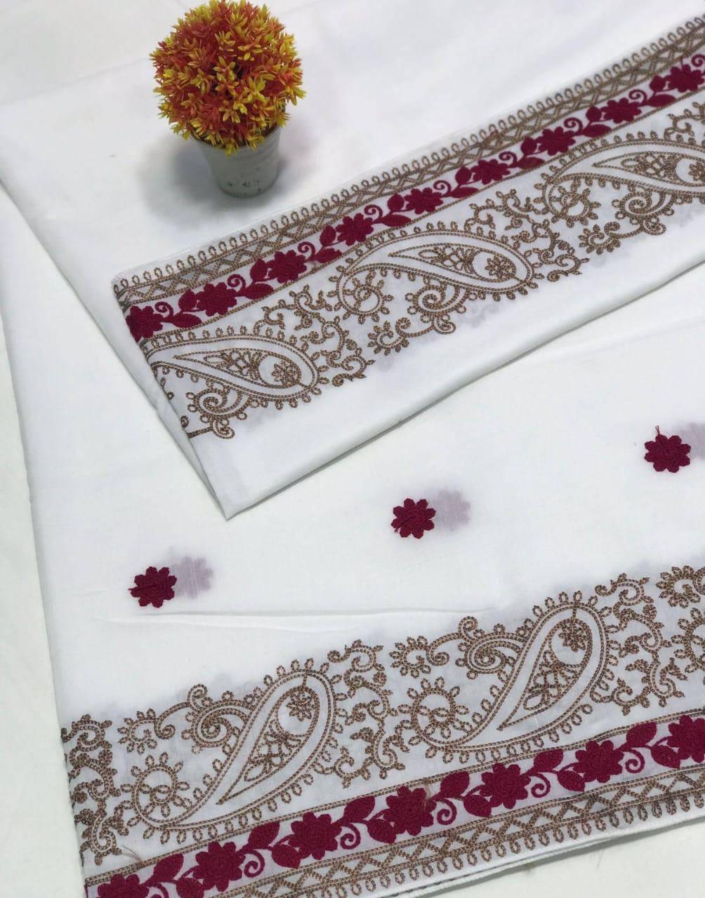 Swiss Embroidered Shawl