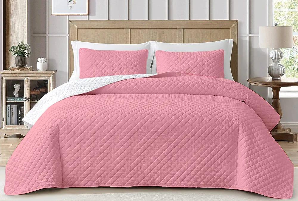 3 Pieces Micro Quilted Comforter Set