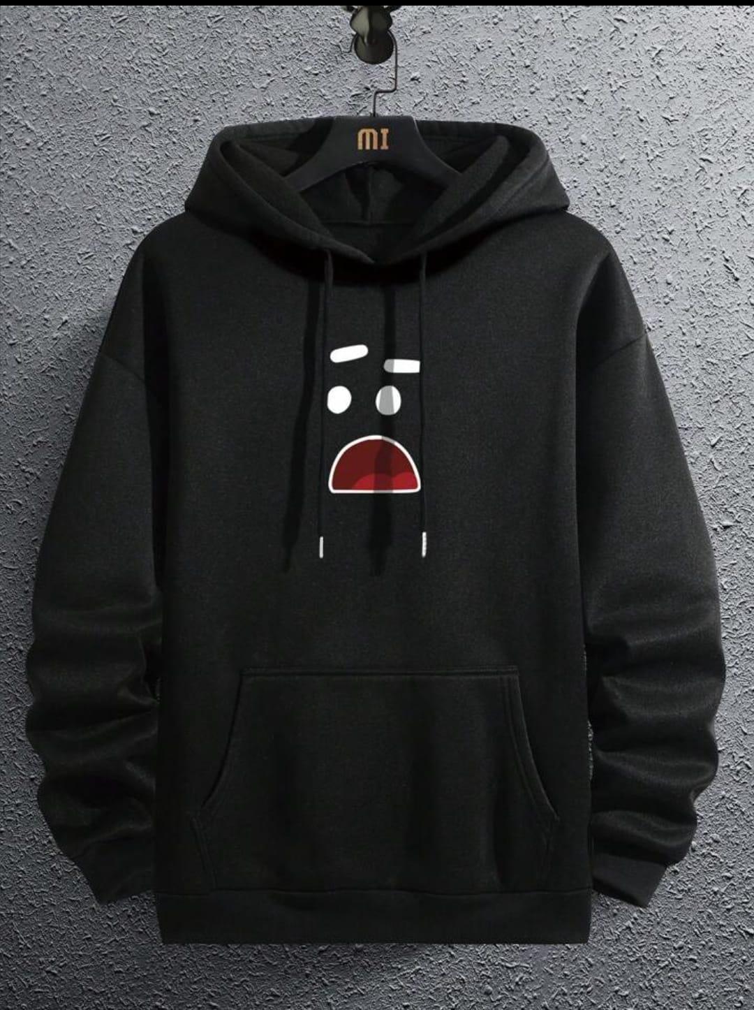 Fleece Printed Hoodie