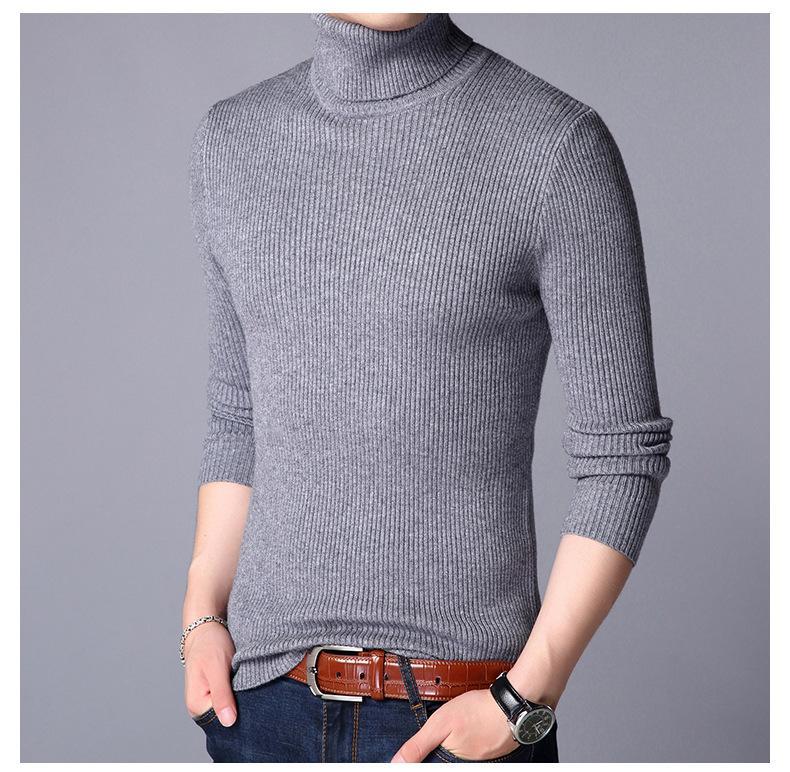 Ribbed Plain Highneck