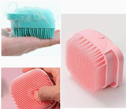 Portable Soap Holder Silicon Brush