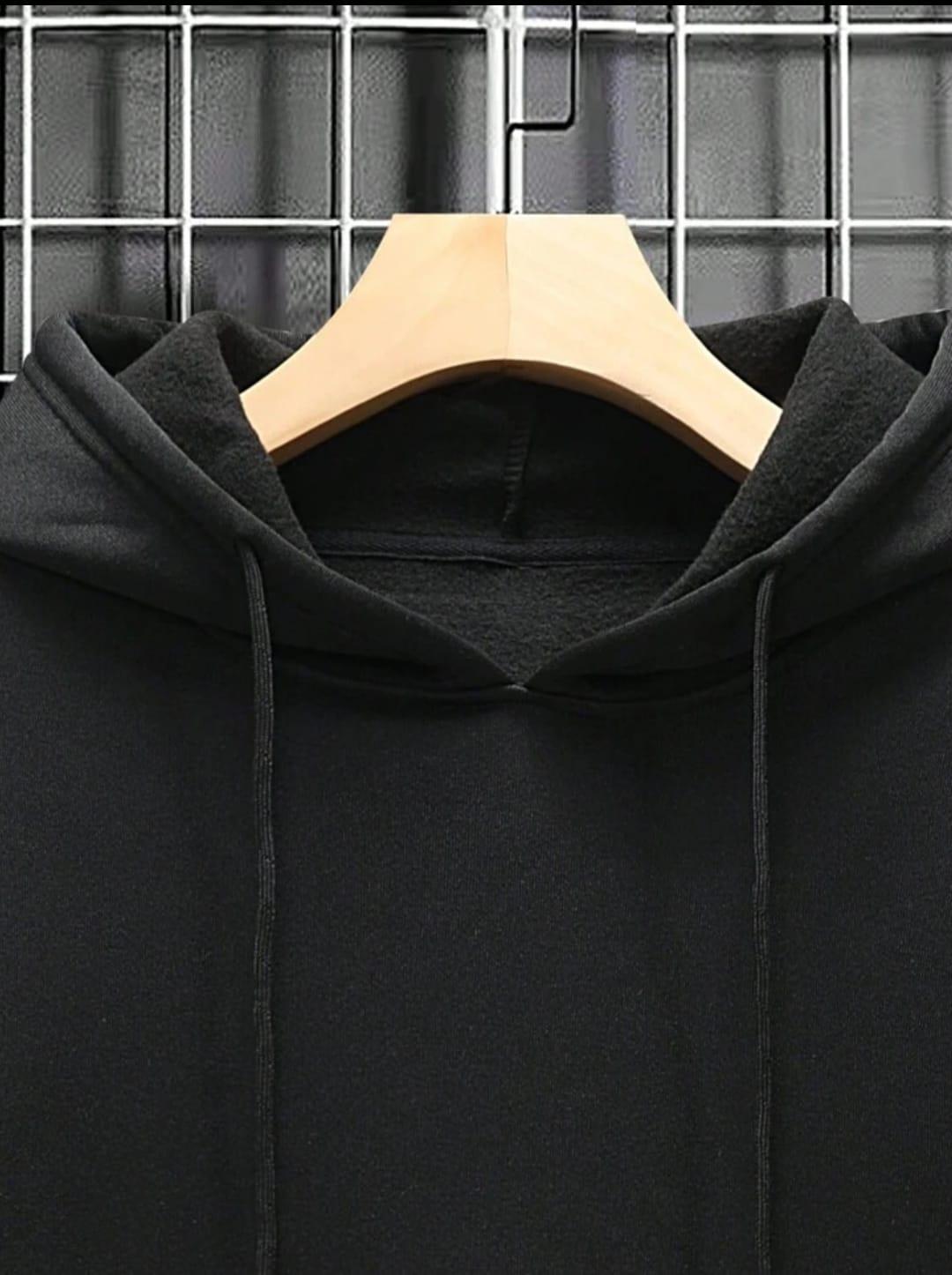 Fleece Plain Hoodie