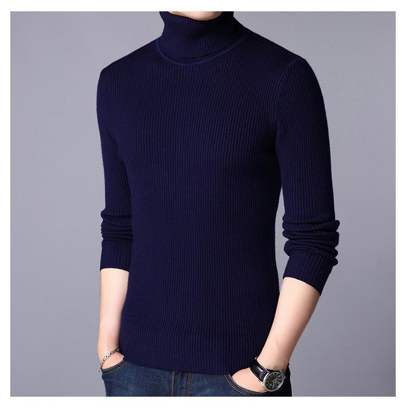 Ribbed Plain Highneck