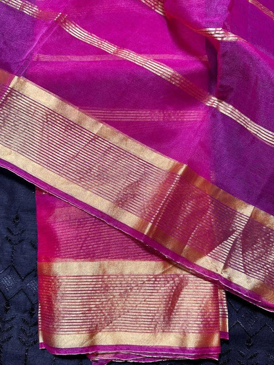 Organza Plain Silk Shawl