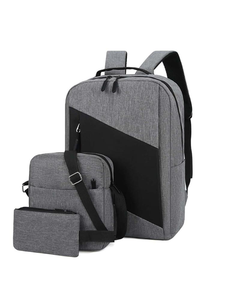 3 Pieces Set Of Laptop Bag With Usb Port