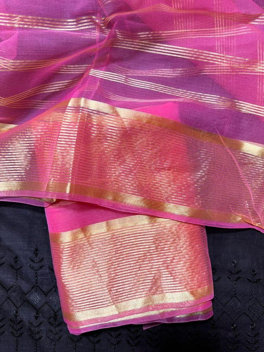 Organza Plain Silk Shawl