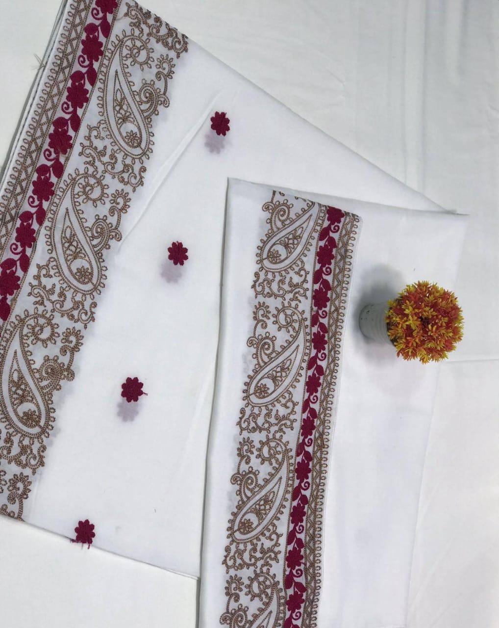 Swiss Embroidered Shawl