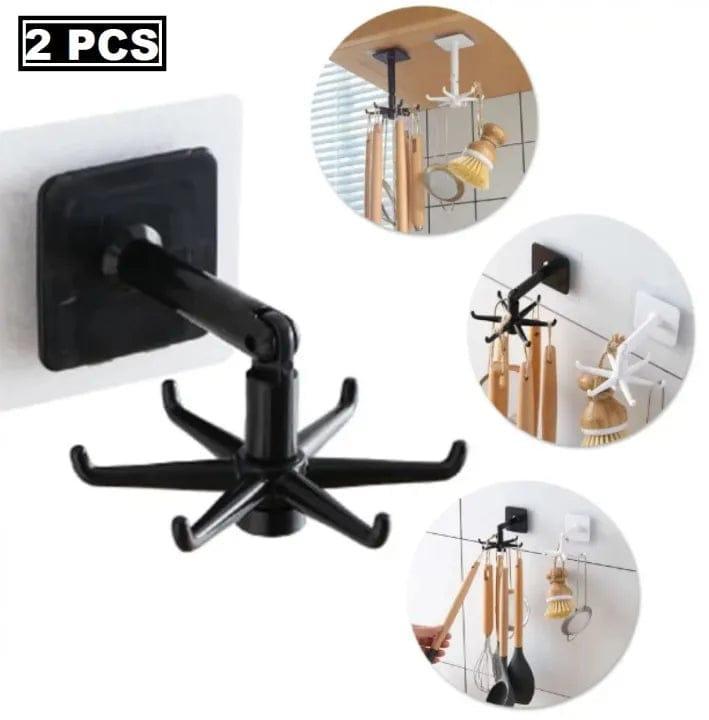 Wall Mount Rotating Hooks