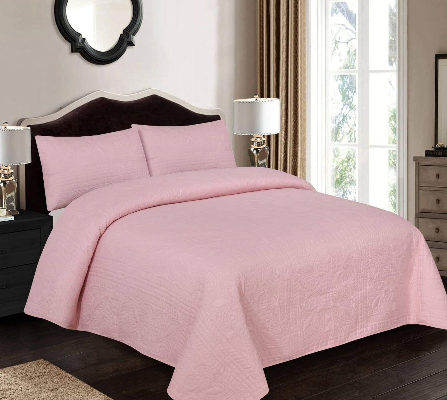 3 Pieces Ultrasonic Bedspread