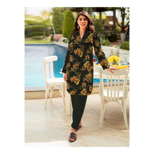 2 Piece Unstitched Khaddar Digital Printed Suit