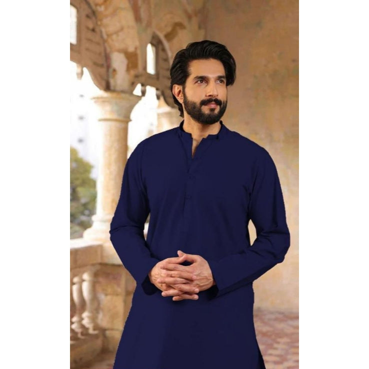 Unstitched Cotton Plain Suit