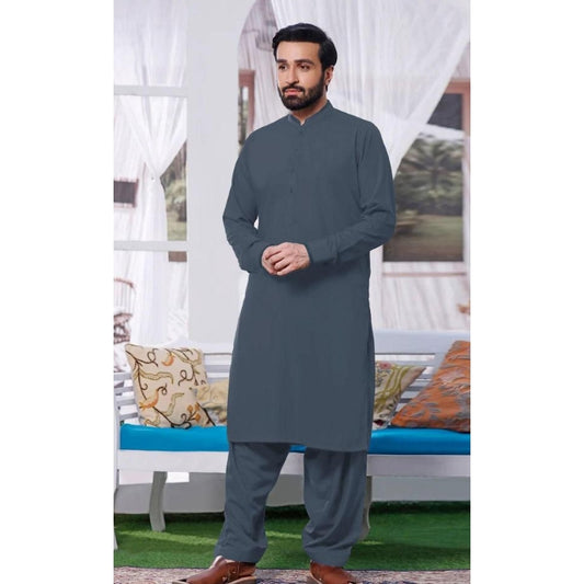 Unstitched Wool Plain Suit